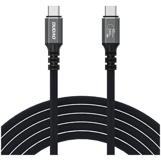 Dudao L26 USB4 1m svart/Grå svart