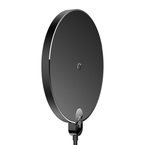 Baseus trådlös laddare Digital LED 2 15W svart