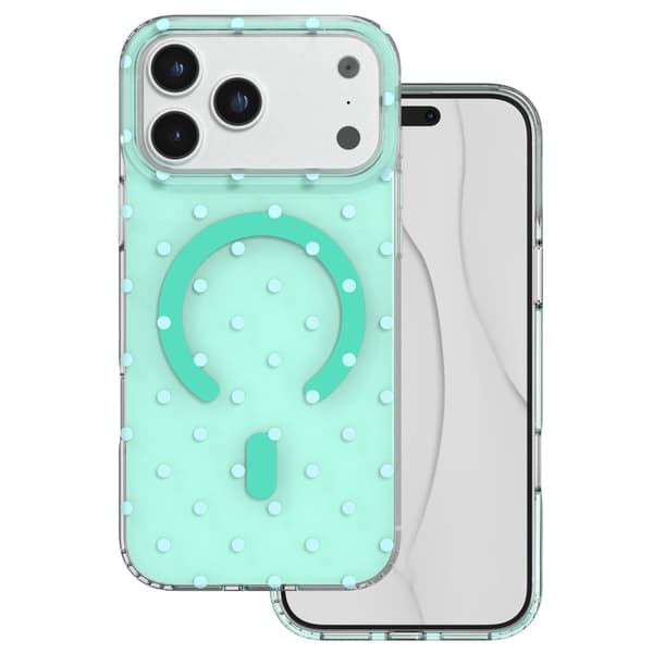 Bubble Dots Mag case for iPhone 17 Pro Max 6.9\" / 18 Pro Max 6.9\" green