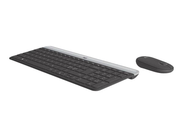 Logitech Slim Wireless Combo MK470 Set med mus och tangentbord trådlös Nordisk