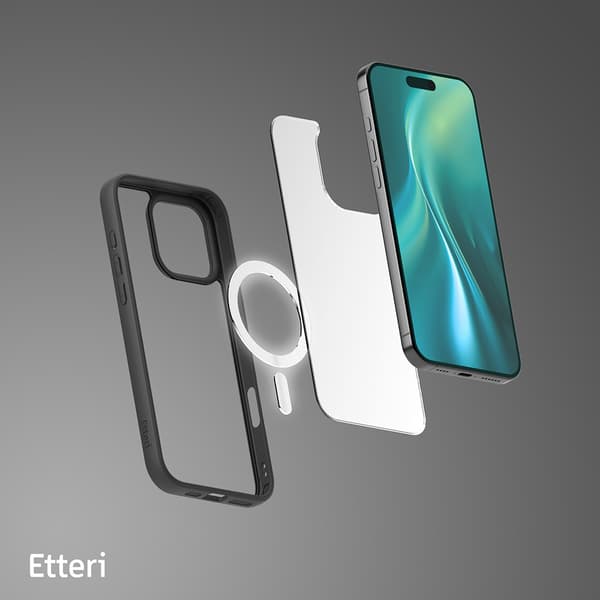 Etteri Matt Mag skal för iPhone 16 Pro svart