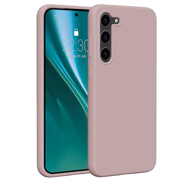 Etteri Silikonskal för Samsung Galaxy S23 Plus ljusrosa