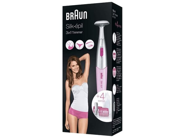 Braun Silk Épil Lady shaver FG1100 Epilator Lyseröd