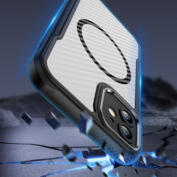 Defender Carbon Mag Case för iPhone 11 svart