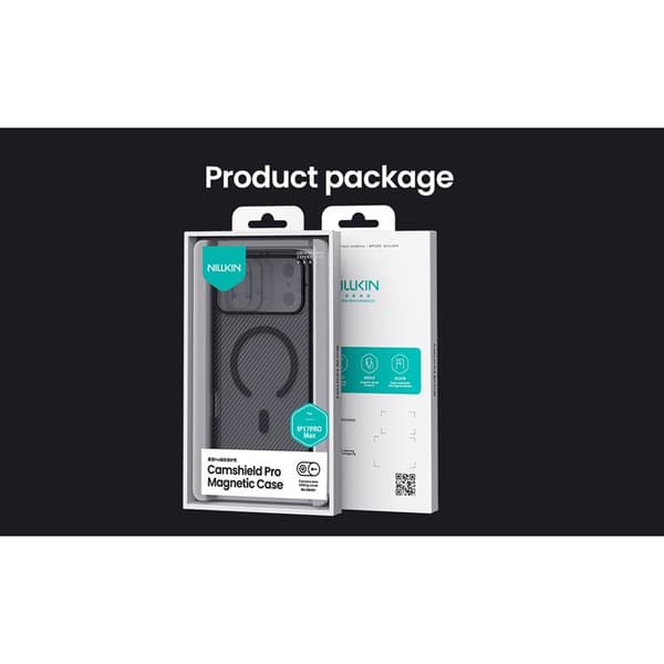 NILLKIN CAMSHIELD PRO MAGNETIC IPHONE 17 PRO MAX / IPHONE 18 PRO MAX, TRANSPARENT SVART