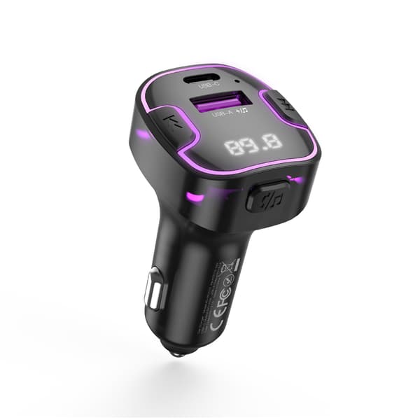 XO sändare FM BCC12 Bluetooth MP3 billaddare 3,1A svart
