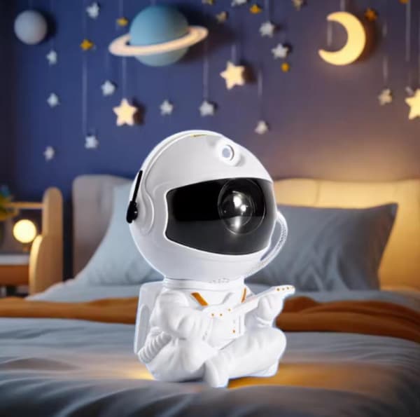 LED-LAMPA/PROJEKTOR ASTRONAUT HR-F2 VIT