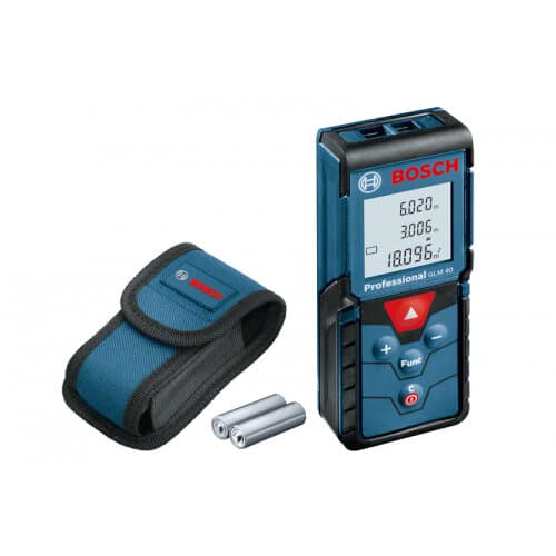 Bosch GLM 40 Laserafstandsmåler 40 m svart, Blå