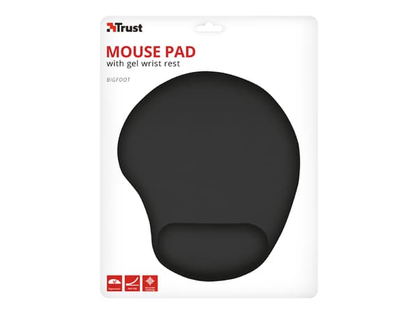 Trust Bigfoot Gel Mouse Pad musmatta med håndledsstötte