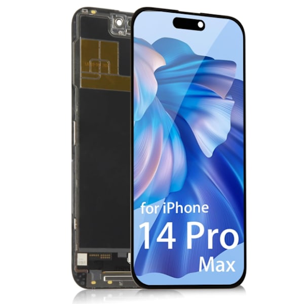 ersättnings skärm för iphone 14  pro max RJ svart
