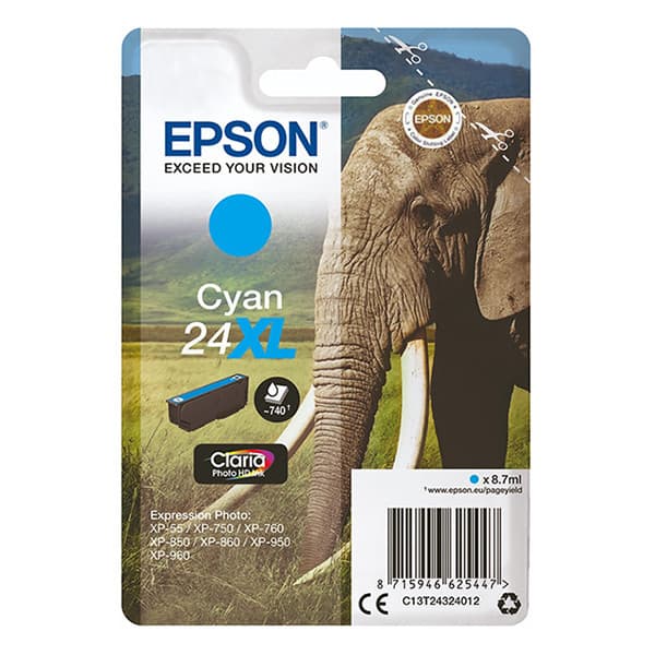 Epson 24XL Cyan bläck C13T24324012