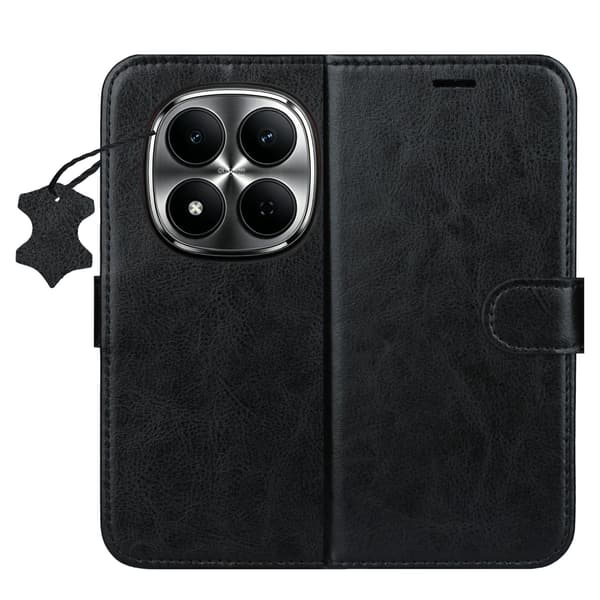 Smart Luxe läderfodral för Xiaomi Redmi Note 15 Pro 5G svart svart