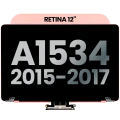 Komplett LCD-skärmmontering för MacBook 12\" A1534 (2015-2017) (Begagnad OEM-dragning: Klass B) (Rose Gold) rosa