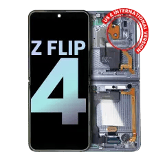 Inner OLED Assembly With Frame For Samsung Galaxy Z Flip 4 5G (US & International) (Service Pack) (Blue)