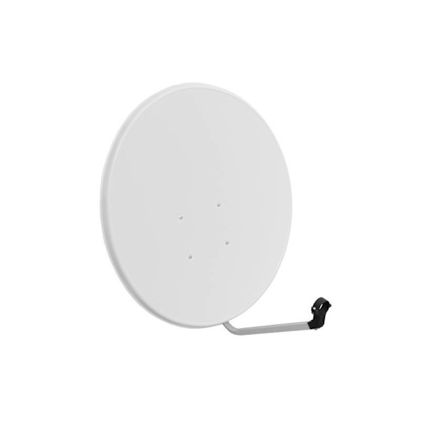Satellitparabol 80, vit, 5-delars kit med monteringstillbehör