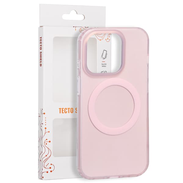 Tecto Shield Mistiq Mag skal för iPhone 14 Pro rosa