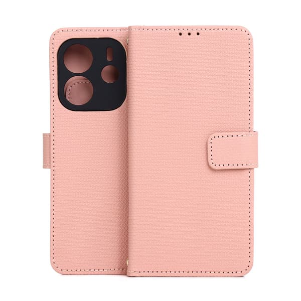 Smart Triangle-fodral för Xiaomi Redmi Note 14 4G (Global) rosa