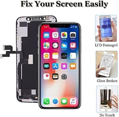 iphone 11 pro max ersättningsskärm med tillbehör