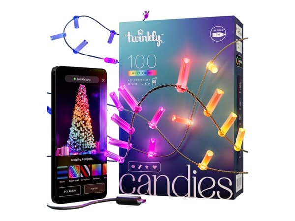Twinkly Candies Kädelys 7W RGB-lys