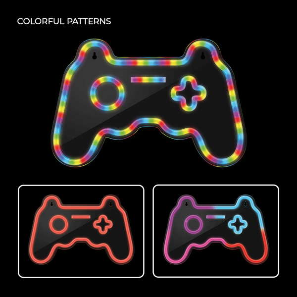 Neon LED RGB GAMEPAD FLRNE04 + RC Forever Light