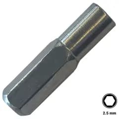 Magnetisk skruvmejseladapter (kort / 2,5 cm)