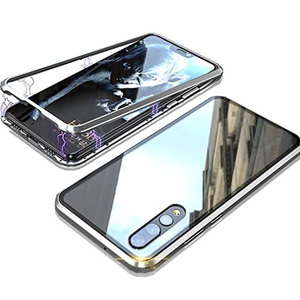 Dubbelsidig glasmagnet förSamsung A10|silver
