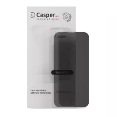Casper Pro Härdat Glas för iPhone 16 Pro / 17 / 17 Pro (10-pack) (Sekretess) röd