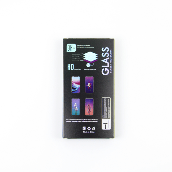 Härdat glas 6D för iPhone 14 Pro Max 6,7\" svart ram 10i1
