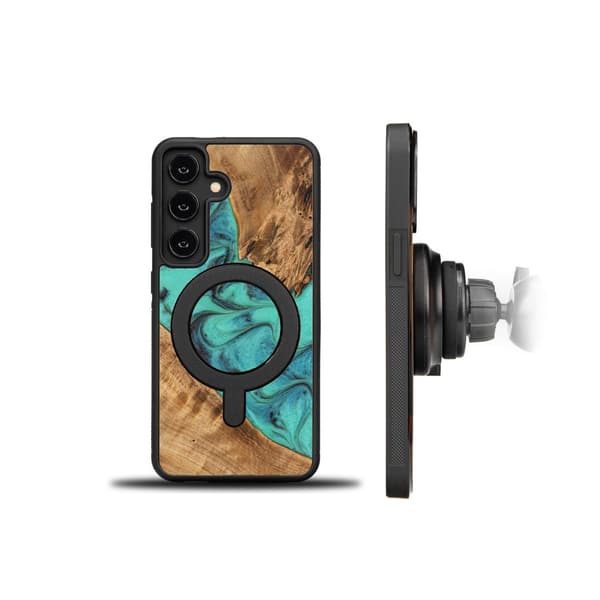 Bewood Unique Case for Samsung Galaxy A55 5G Turquoise with MagSafe