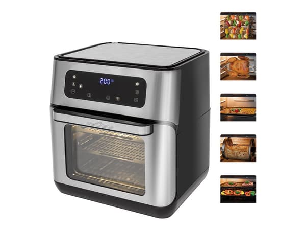 ProfiCook PC-FR 1200 H Airfryer 1500W Rustfrit stål/svart