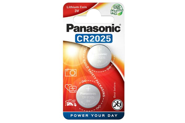 Panasonic Knapcellebatterier CR2025