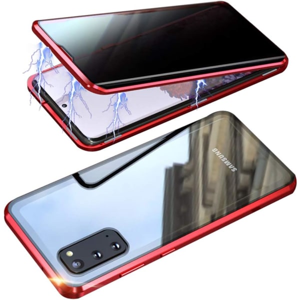 Sekretess dubbelt magnetiskt skal Samsung S21plus röd röd