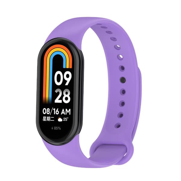 SILIKONREM MI BAND 8/M8 (4). LILA
