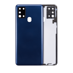 Baksidesglas med kameralins för Samsung Galaxy A21S (A217 / 2020) (Eftermarknad Plus) (Blå)