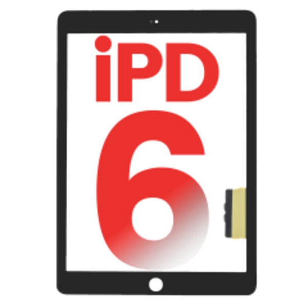 Digitizer för iPad 6 (2018) (Eftermarknad Plus) (Svart)