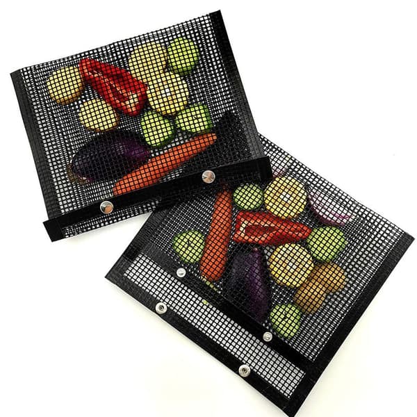 2-Pack Grillmatta och Återanvändbar BBQ Grill Mesh
