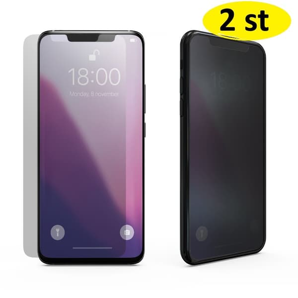 2 st Sekretess skärmskydd för iPhone 17 Pro Max svart