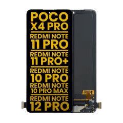 OLED-enhet utan ram för Xiaomi Poco X4 Pro 5G / Redmi Note 11 Pro 4G / Note 11 Pro 5G / Note 11 Pro+ 5G / Redmi Note 10 Pro / Redmi Note 10 Pr