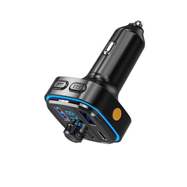 FM-sändare BCC08 Bluetooth MP3 billaddare 3,1A svart black