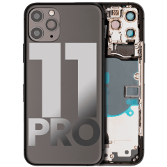 Baksida med smådelar för iPhone 11 Pro (Använd OEM-drag: Klass A) (Rymdgrå)