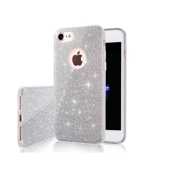 Glitter 3in1 skal för Xiaomi Redmi Note 9s / 9 Pro / 9 Pro Max silver