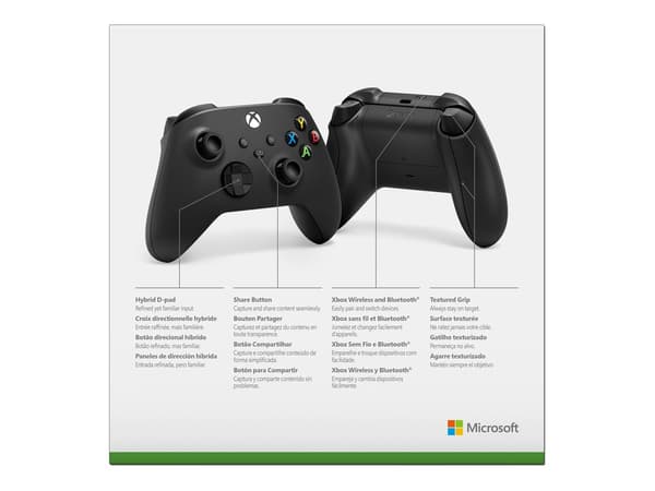 Microsoft Xbox trådlös handkontroll svart svart