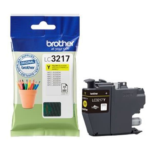 Brother LC 3217Y Gul 550 sidor bläck