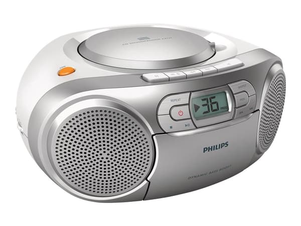 Philips AZ127 Boombox Silver