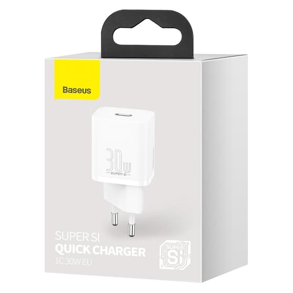 Baseus väggladdare Super Si PD 30W 1x USB-C vit vit