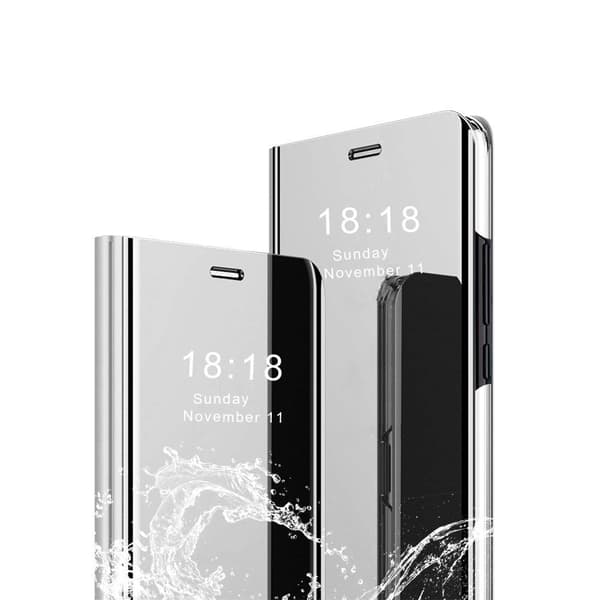 Hauwei Y6 (2019) flipfodral|silver svart