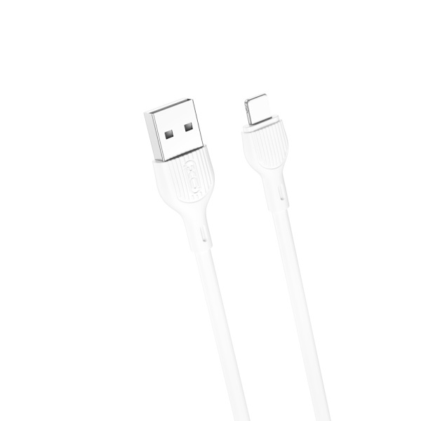 XO-kabel NB200 USB - Lightning 1,0m 2.1A vit
