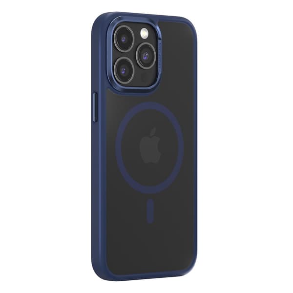 Comma fodral Joy Elegant Mag för iPhone 15 Plus blå