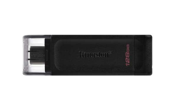 Kingston pendrive 128GB USB-C DT70 svart