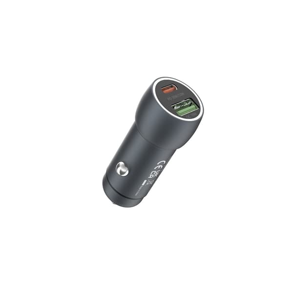 Devia billaddare Extreme PD QC 3 0 30W + 18W 1x USB 1x USB-C djupgrå